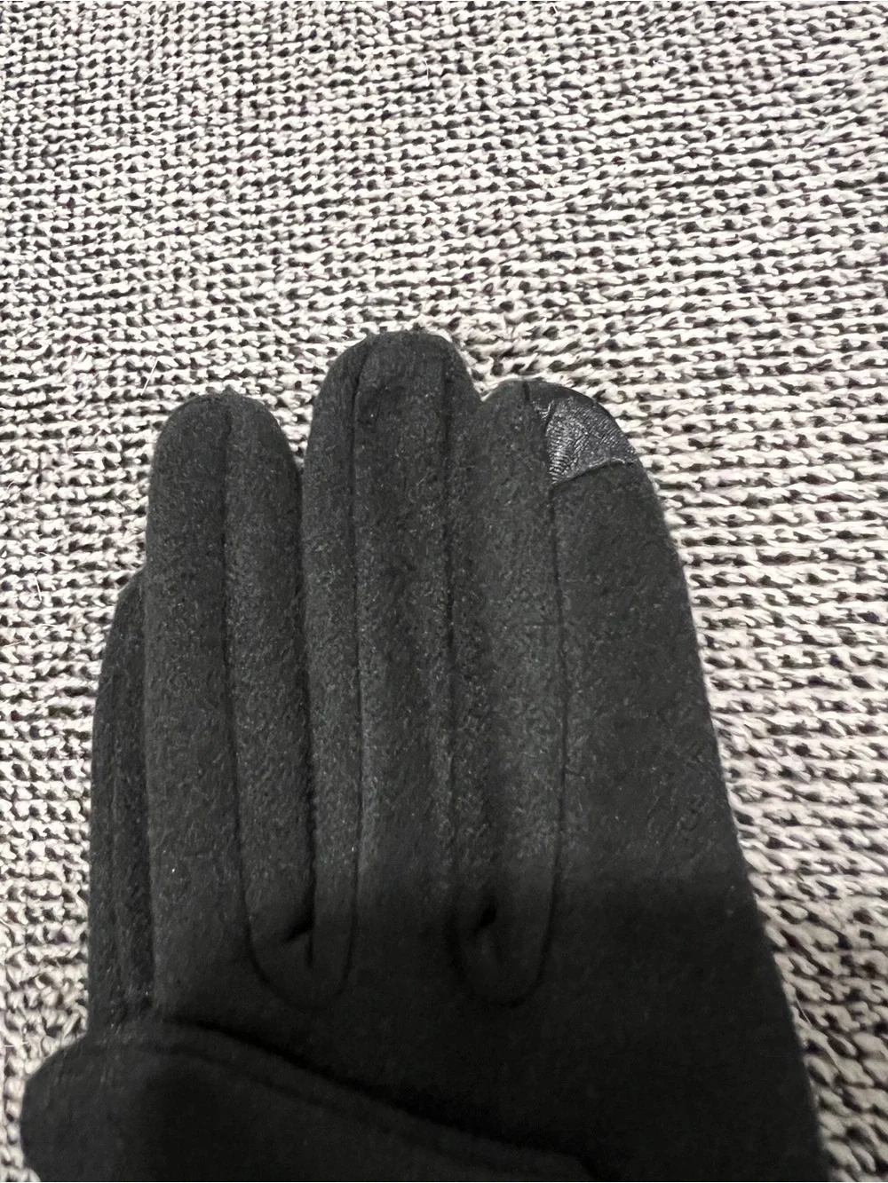 Elegant Black Women's Bow Detail Gloves